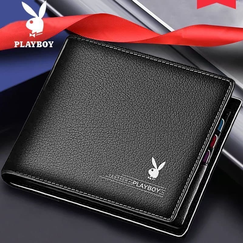 Playboy Men's Short Thin Wallet for Students 2