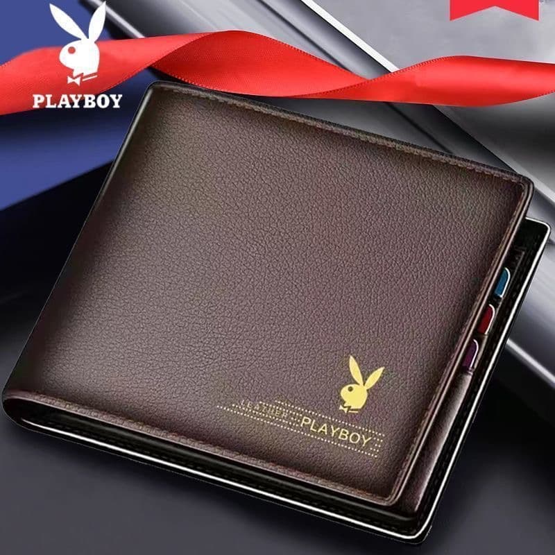 Playboy Men's Short Thin Wallet for Students 4