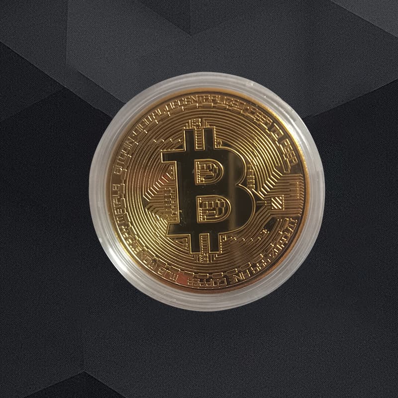 Bitcoin Bitcoin promotion commemorative coins gold coins monochrome gift foreign virtual currency metal commemorative medal customization 2