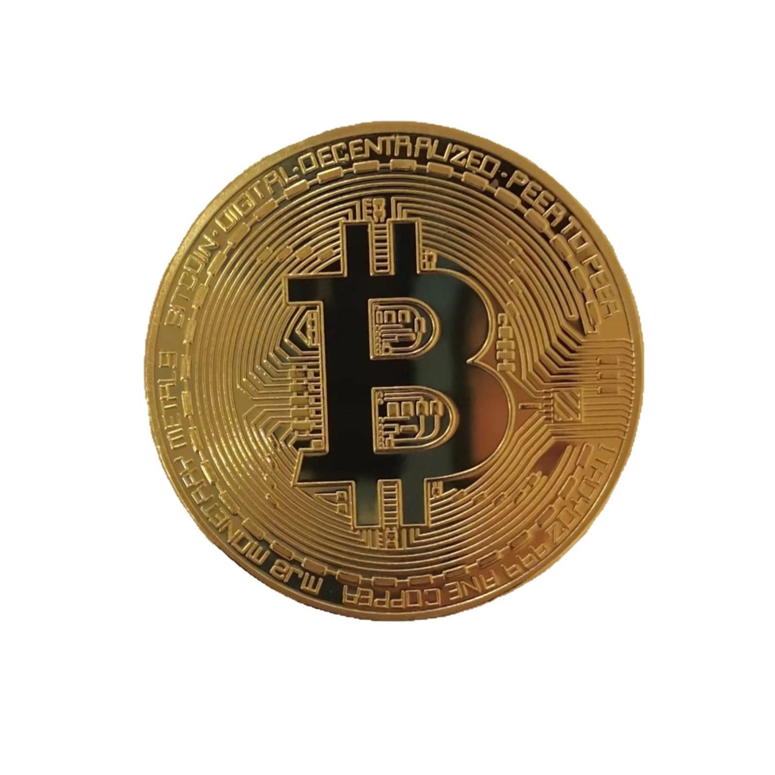 Bitcoin Bitcoin promotion commemorative coins gold coins monochrome gift foreign virtual currency metal commemorative medal customization 5