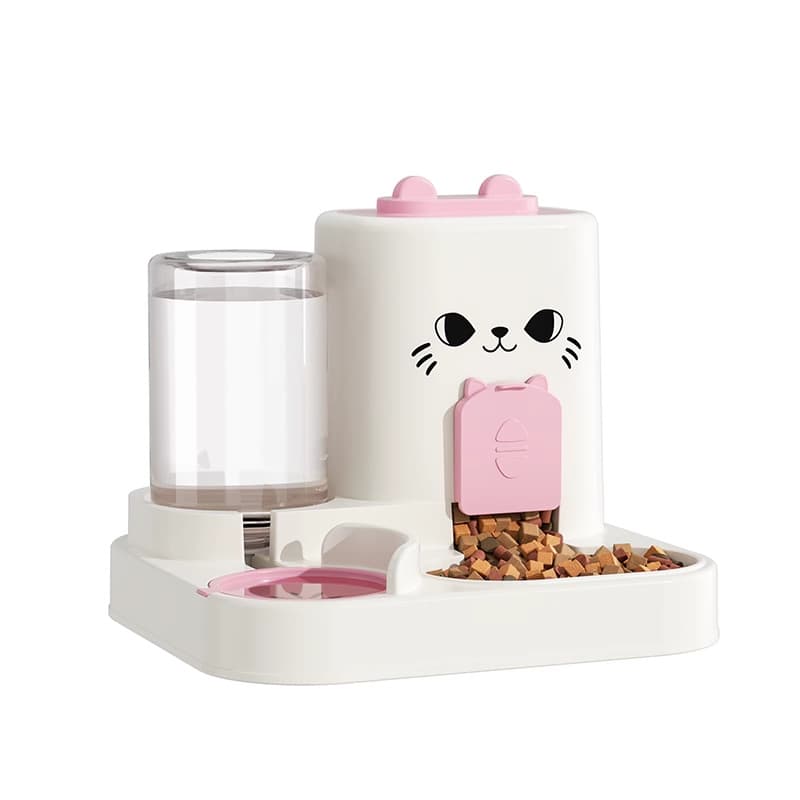 Automatic Pet Food and Water Double Bowl Feeder for Cats and Dogs 5