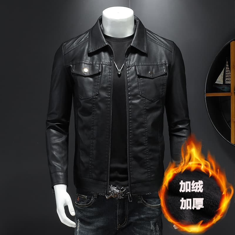 Autumn demi-season trend warm men's jacket, Collection Year 2024, Korean style 3