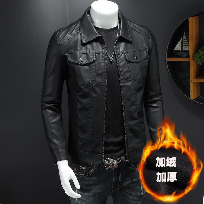 Autumn demi-season trend warm men's jacket, Collection Year 2024, Korean style 4