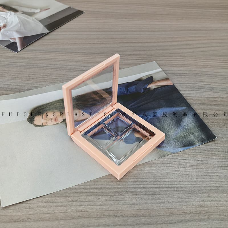 Square transparent eye shadow, face blush, contouring palette, 6g, three colors 2