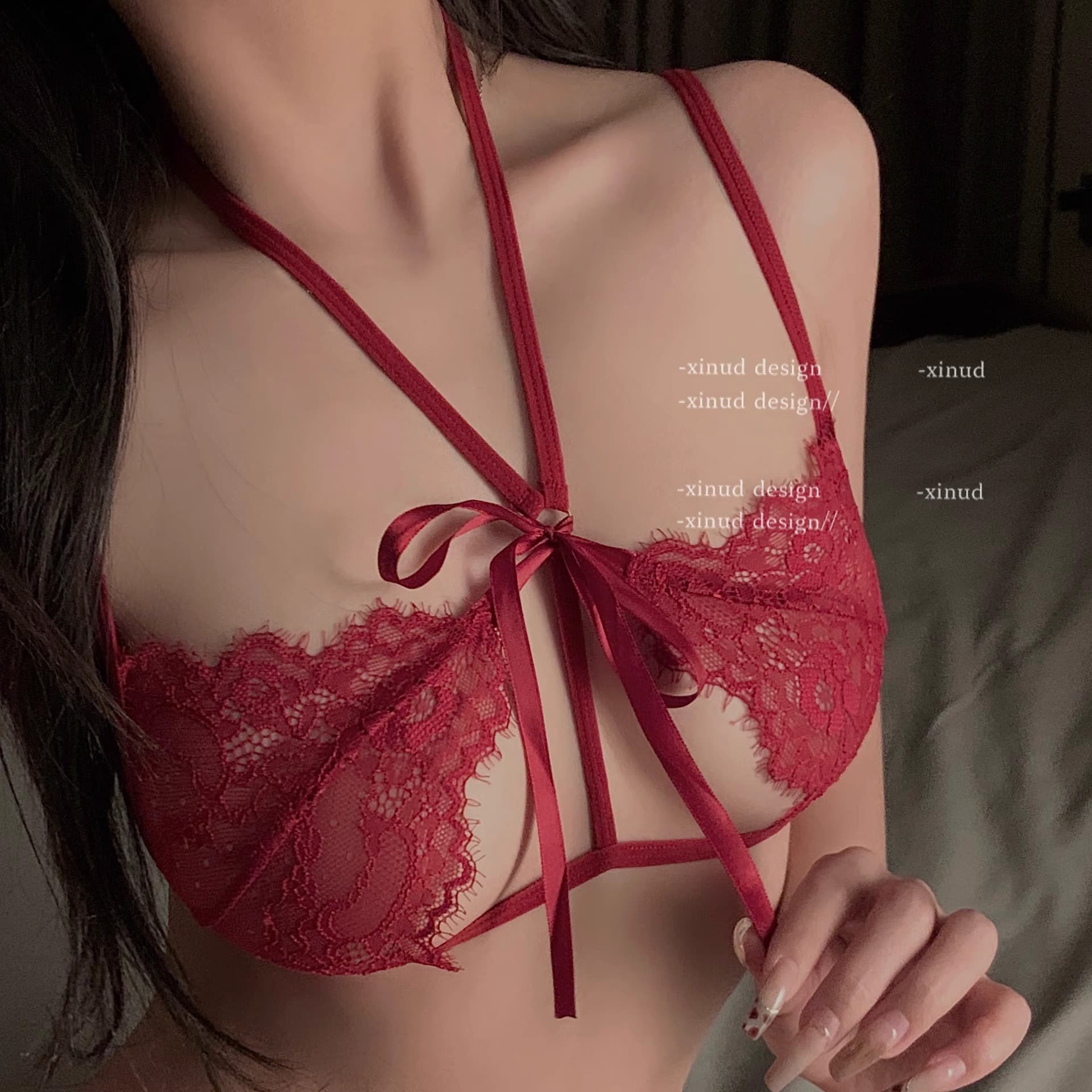 Sexy swimwear, set, lace push up bra, underwear 2