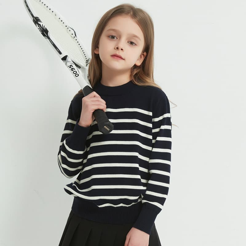 Children's demi-season knitted base cotton sweater for students for men and women, for teenagers