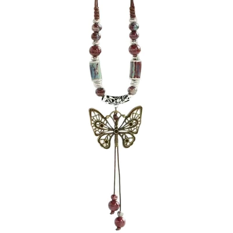 Retro necklace, ethnic long pendant, boho style, ethnic style 5