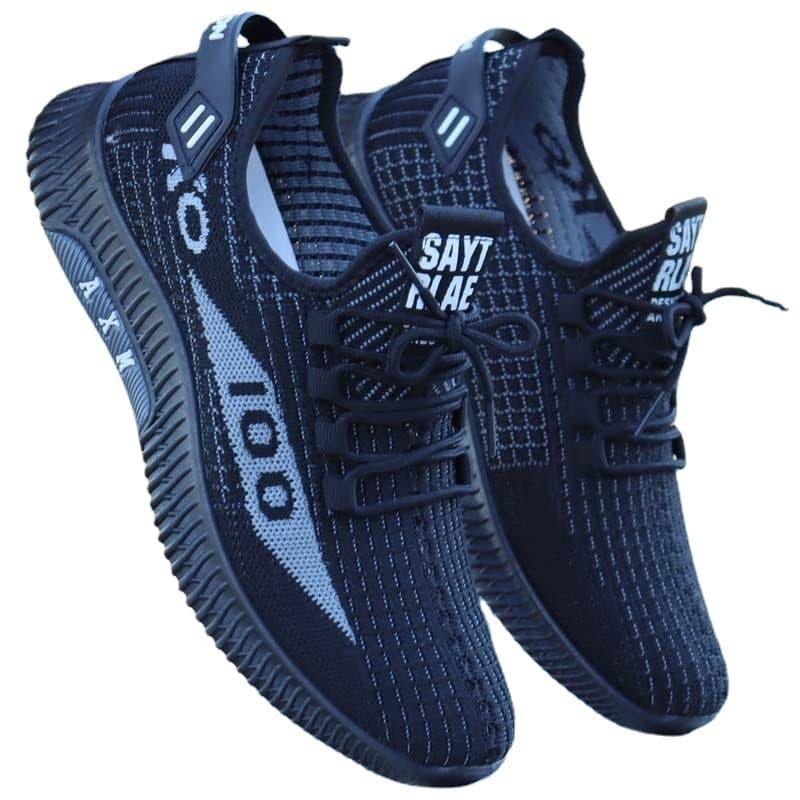 Men's summer universal breathable sneakers for leisure, easy to put on, made with flyknit technology, soft sole 5