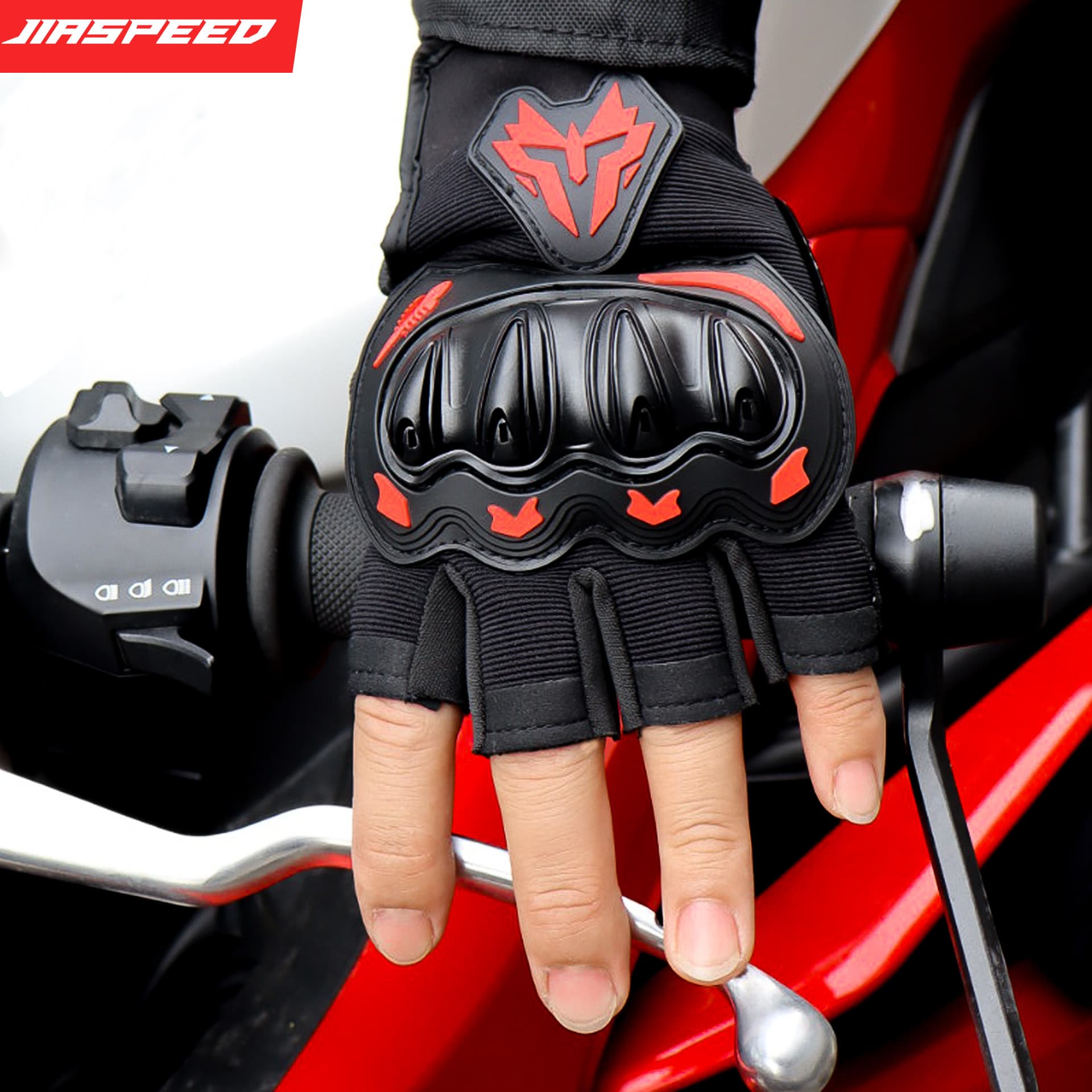 Men's summer breathable gloves for cycling, electric car, equipment, fingerless 5