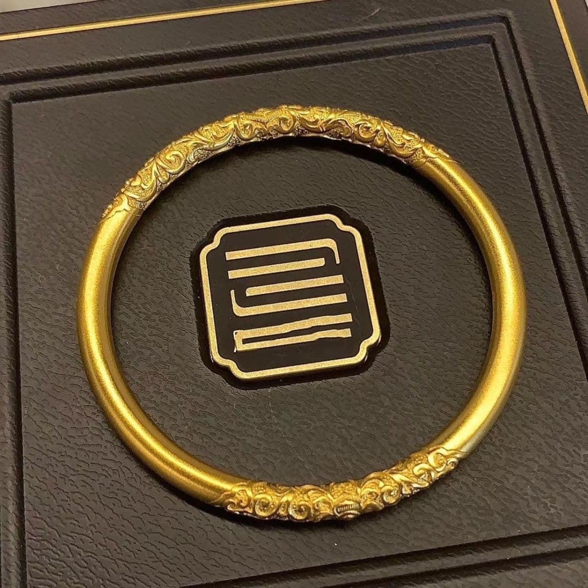 Vietnamese Sand Gold 5mm Ancient Style Matte Women's Bracelet 2