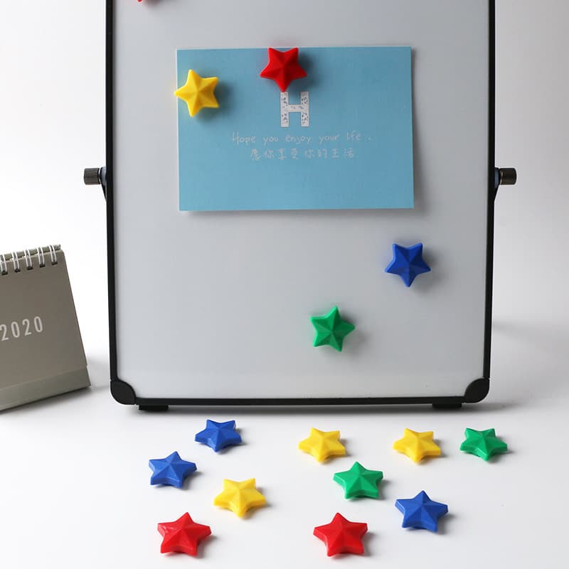 Colorful Star Magnets - Multi-Size Whiteboard Stickers 4
