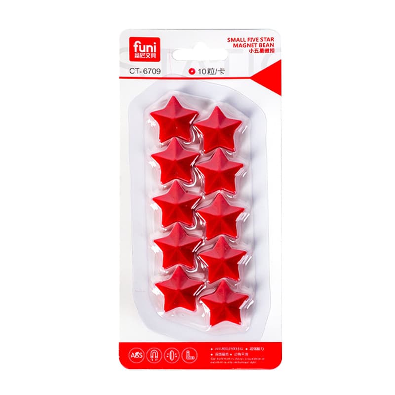 Colorful Star Magnets - Multi-Size Whiteboard Stickers 6