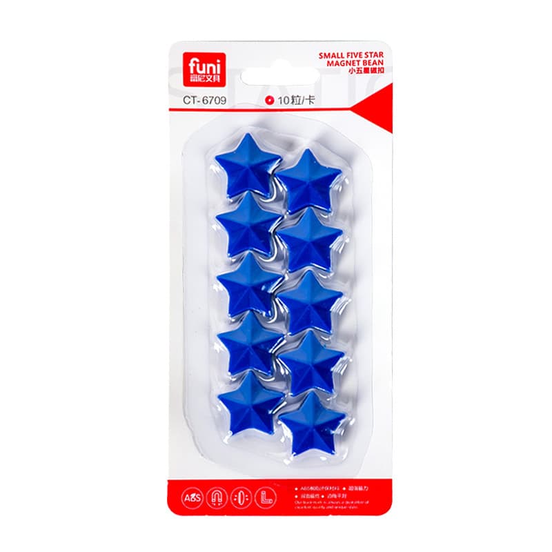 Colorful Star Magnets - Multi-Size Whiteboard Stickers 7