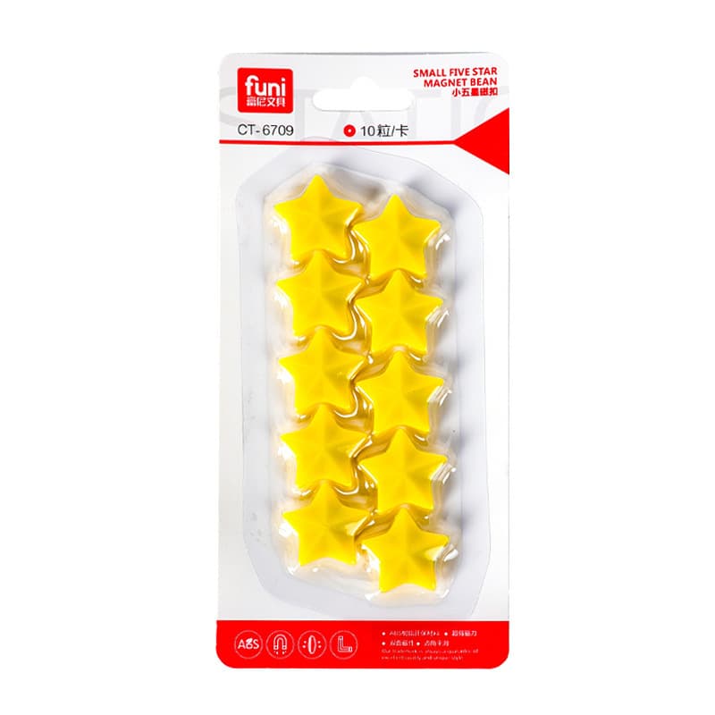 Colorful Star Magnets - Multi-Size Whiteboard Stickers 8