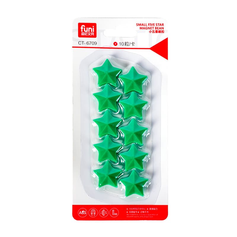 Colorful Star Magnets - Multi-Size Whiteboard Stickers 9