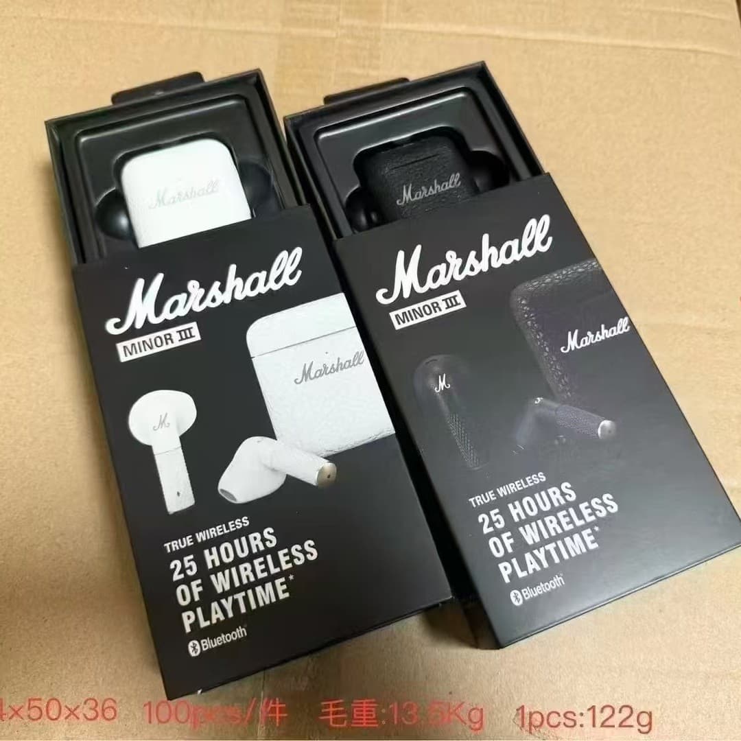 Cross-border MarshallMinorIITrueWireless In-Ear Headphones Black 4