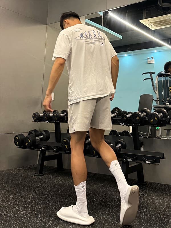 Men's solid summer shorts, sports trousers for gym for leisure, American style, simple and elegant design, for running 4