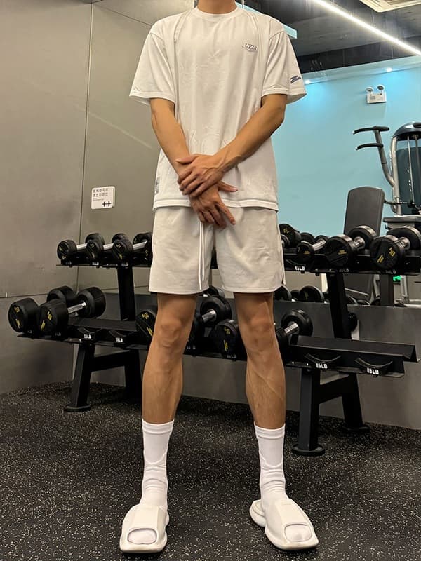 Men's solid summer shorts, sports trousers for gym for leisure, American style, simple and elegant design, for running 5