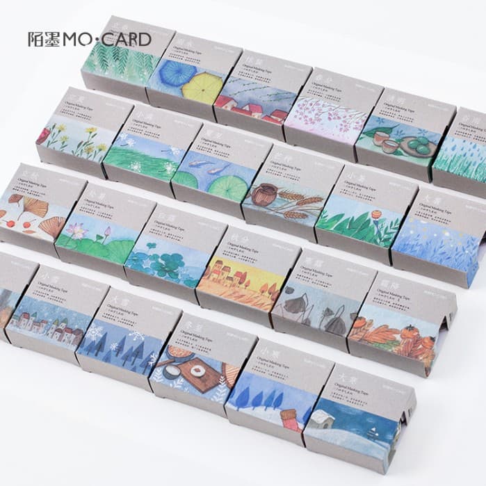 Mo Mo and paper tape twenty -four solar terms spring, summer, autumn and winter, handbook notebook notebook planning anniversary