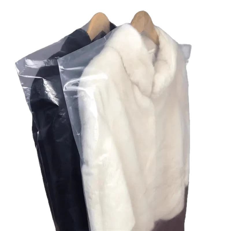 Household clothing dust cover transparent dry cleaning shop clothes hanging bag coat suit dust bag plastic clothing store clothes hanging bag 5