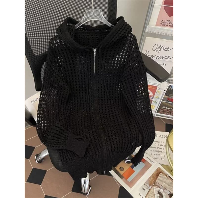 Autumn knitted sweater, fashionable cardigan, hoody, trend design long-sleeve, Korean style 2