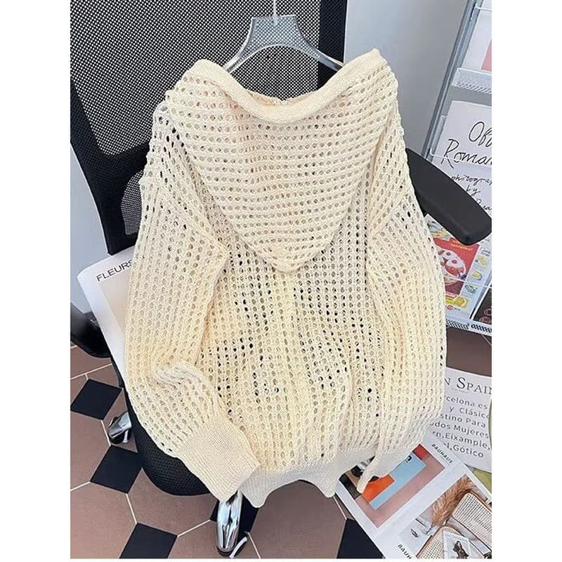 Autumn knitted sweater, fashionable cardigan, hoody, trend design long-sleeve, Korean style 3
