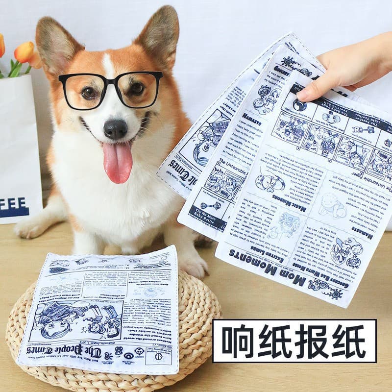 Dog bite toy simulated finger-clicking newspaper boredom-resisting tool for grinding teeth-resistant artifact pet finger-clicking cat and dog supplies