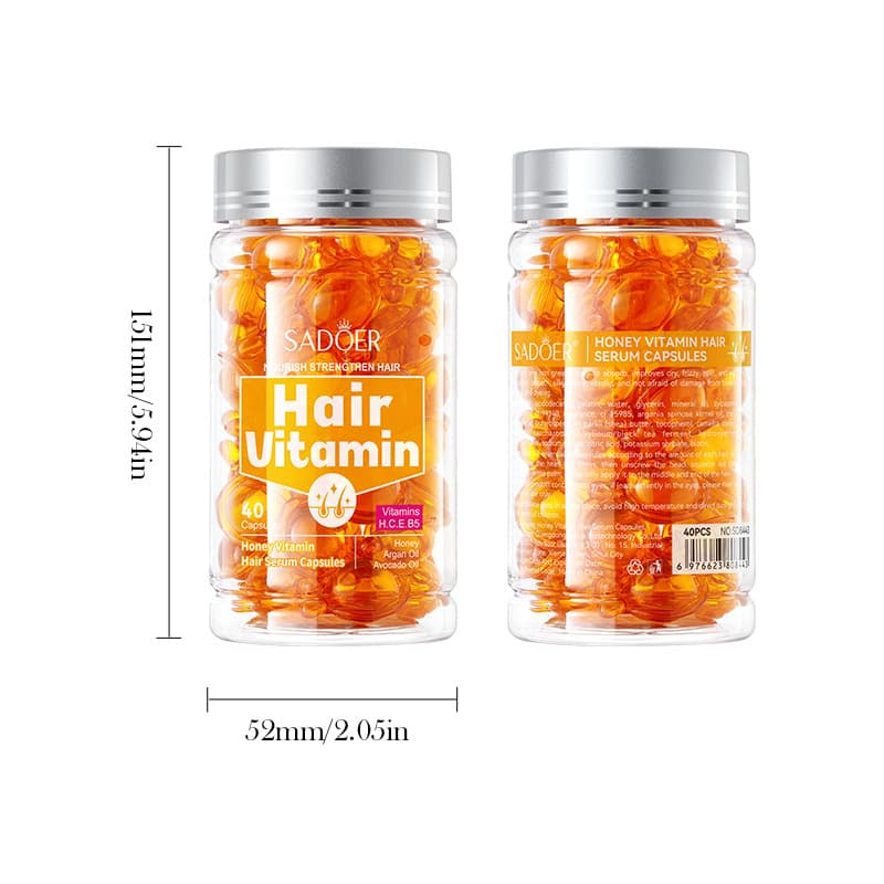 (Cross-border trading), (Wholesale), vitaminised conditioner, essence, nutritious capsule, English 5