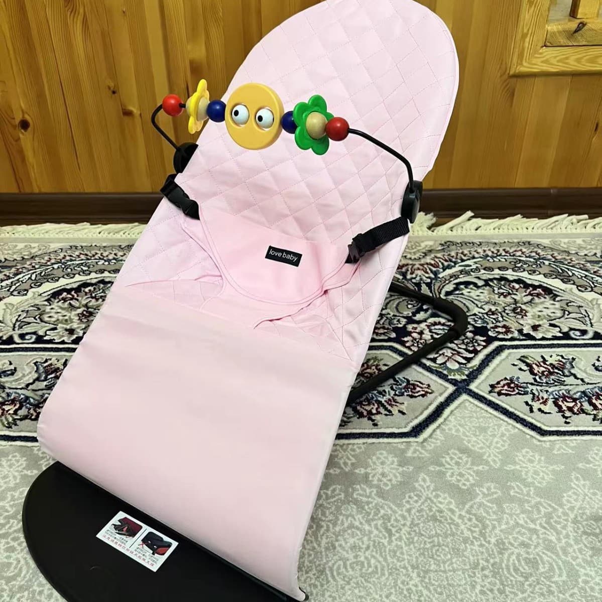 Baby rocker, children's cradle for new born for sleep to go out 2