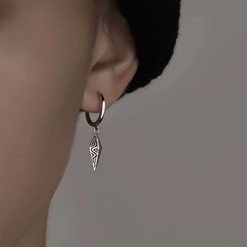 Retro earrings hip-hop style, American style 4