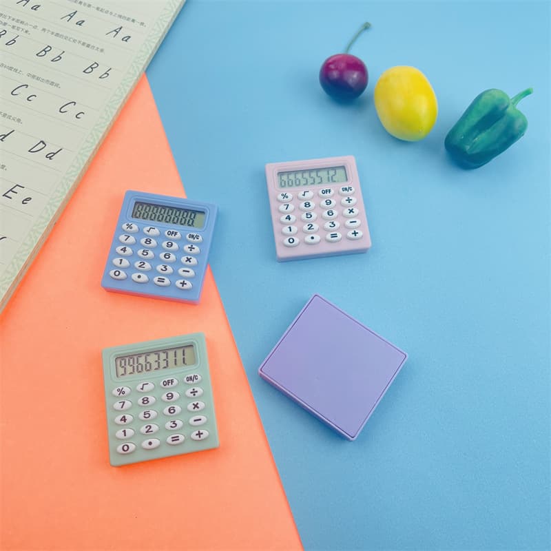 Small Sifang Calculator Macaron Color Student Stationery Arithmetic Pocket Mini 8-bit Mute Exam Small Calculator 2