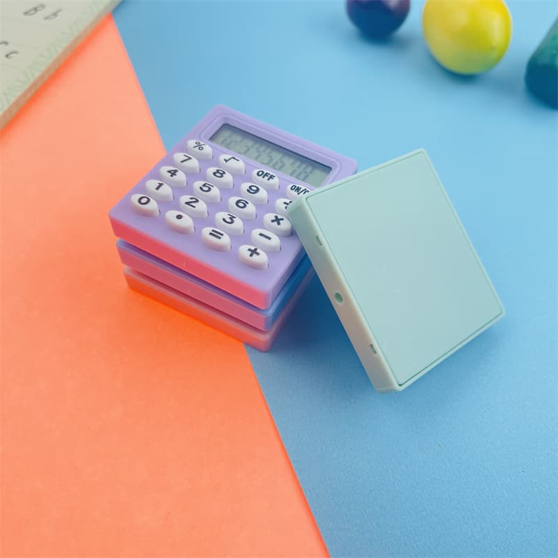 Small Sifang Calculator Macaron Color Student Stationery Arithmetic Pocket Mini 8-bit Mute Exam Small Calculator 3