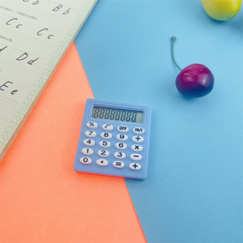 Small Sifang Calculator Macaron Color Student Stationery Arithmetic Pocket Mini 8-bit Mute Exam Small Calculator 7