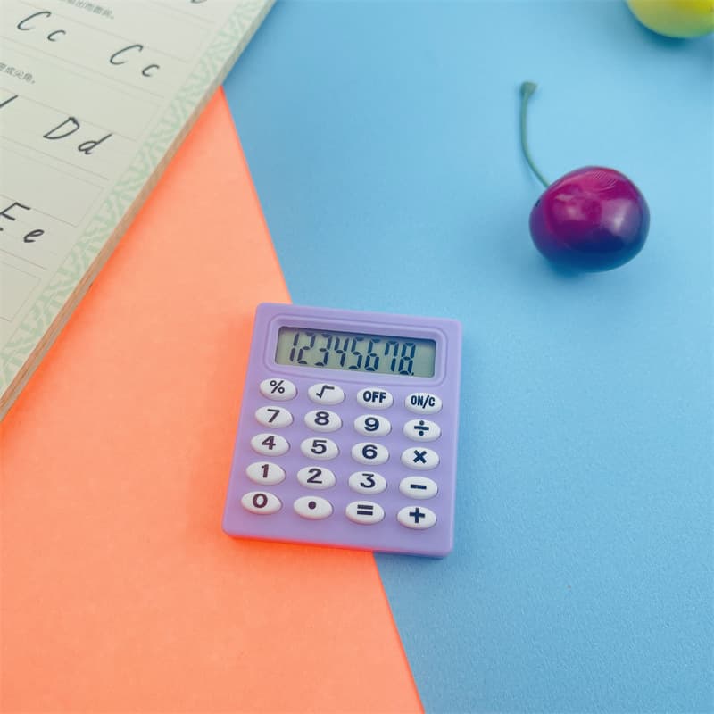Small Sifang Calculator Macaron Color Student Stationery Arithmetic Pocket Mini 8-bit Mute Exam Small Calculator 8