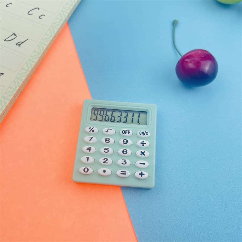 Small Sifang Calculator Macaron Color Student Stationery Arithmetic Pocket Mini 8-bit Mute Exam Small Calculator 9