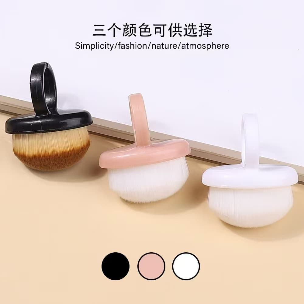 New ring manicure front treatment rear edge dust brush finger buckle fine soft bristle brush nail ash 2