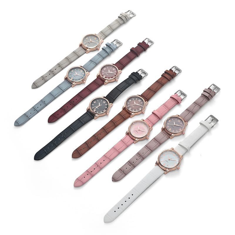 (Wholesale), two-color dial, quartz watches, belt, swiss watch, high-quality style 5
