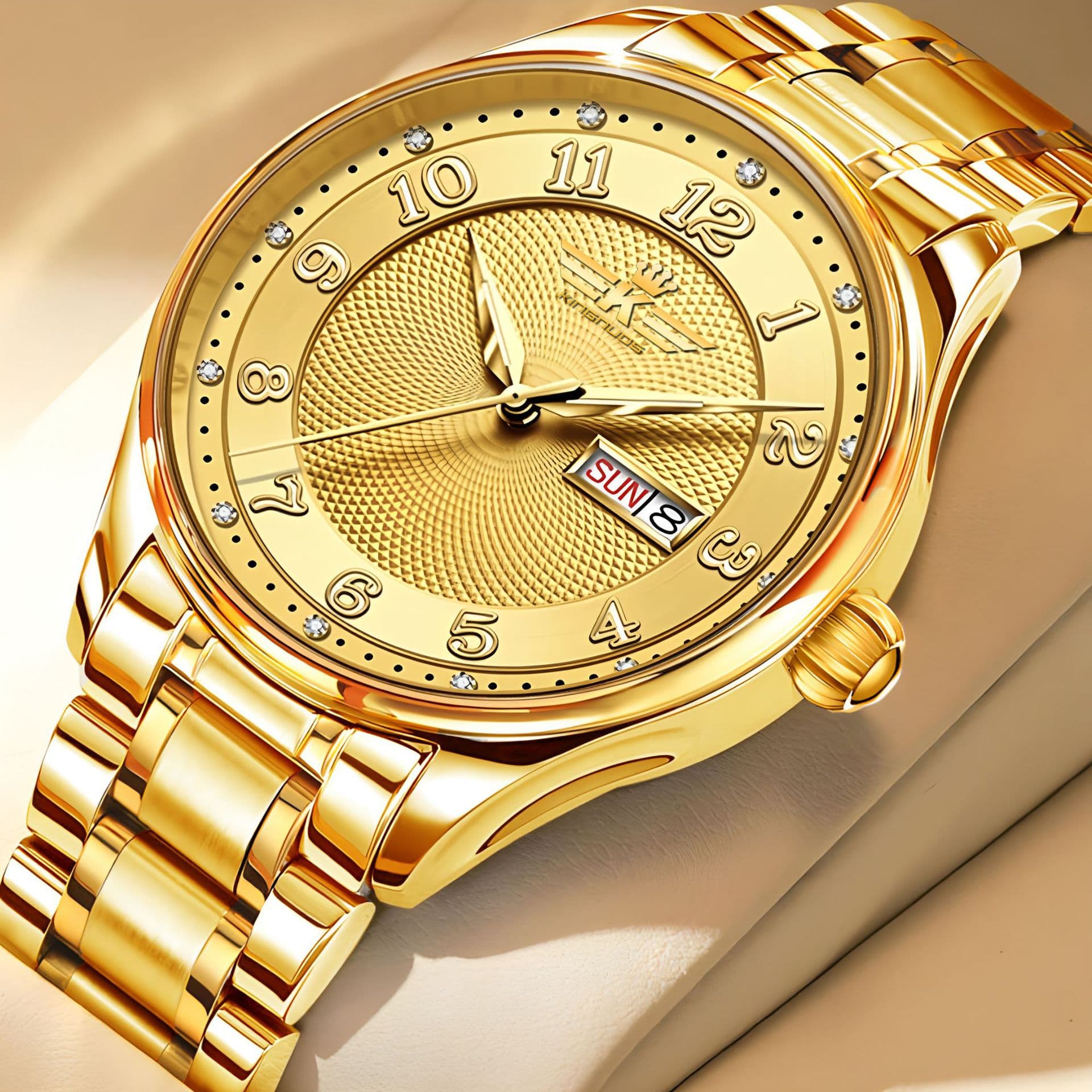 (Cross-border trading), fashionable calendar, steel belt, men's elegant waterproof watch, Collection Year 2026