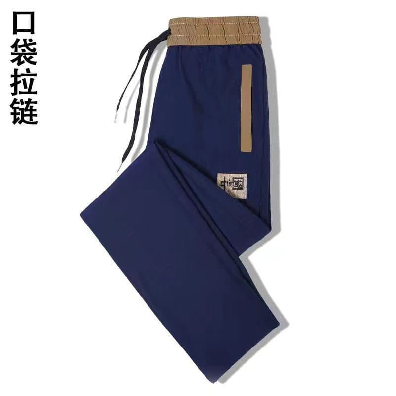 Wear-resistant summer silk thin trousers for work for leisure, loose fit 3