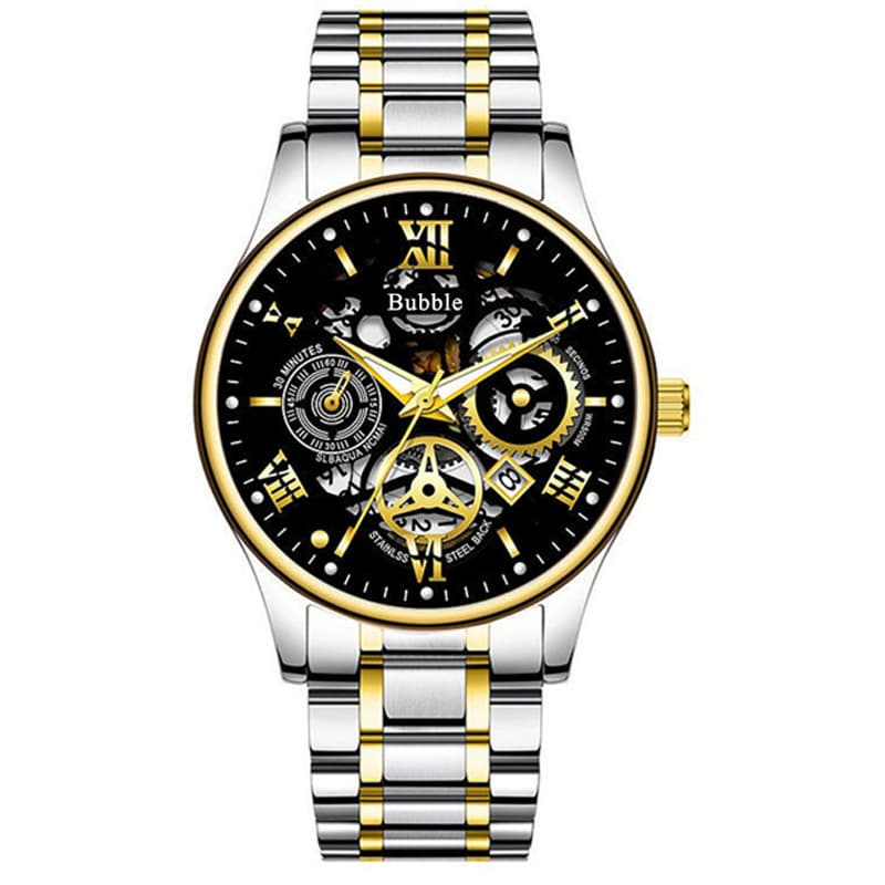 Trend high-end universal quartz waterproof men's watch, light luxury style, fully automatic 5