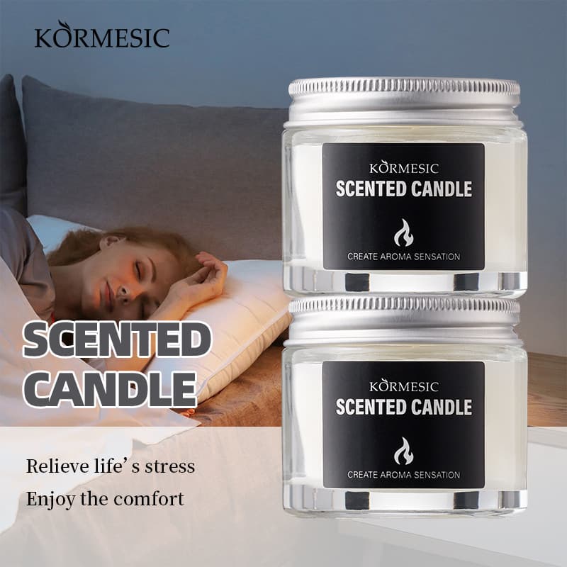 KORMESIC White peach vanilla aroma aroma aroma candles Scented candles cross-border foreign trade manufacturers wholesale