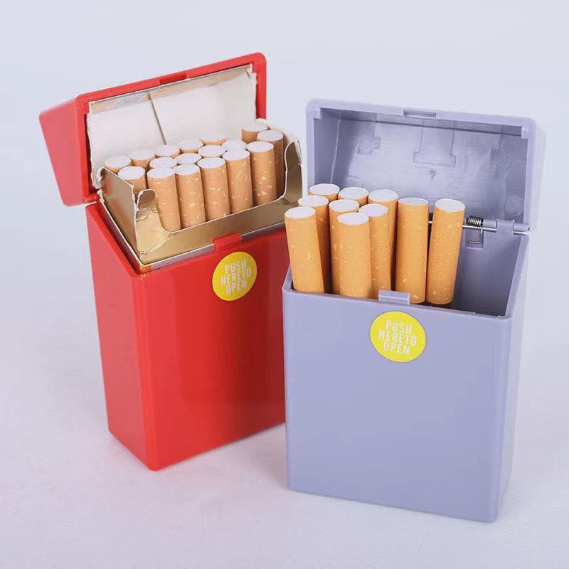 Automatic bullet covering cigarette box 20 stored hard and hard general flip plastic cigarette protective shell protection shell moisture -proof anti -pressure cigarettes 2