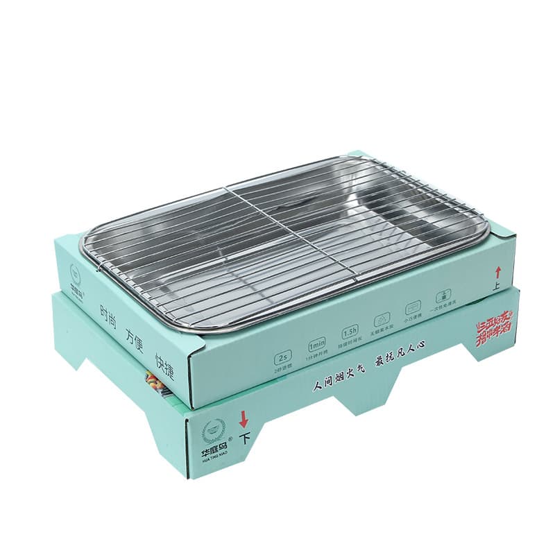 Disposable barbecue home smokeless charcoal grill camping charcoal grill outdoor barbecue stove portable indoor 5