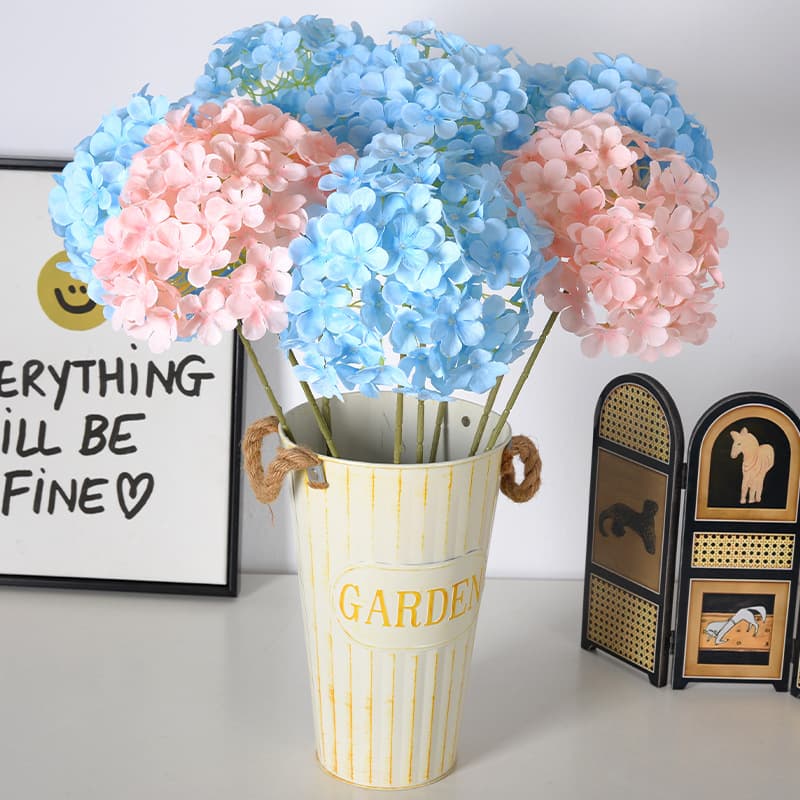 Simulated hydrangea single large hydrangea lollipop hydrangea wedding wedding flower arrangement decorative flower wall artificial flowers fake flowers 2