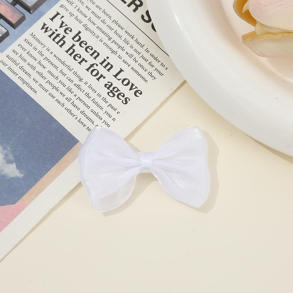 Trend accessories with bow, glossy bag, bow tie, hair accessory, DIY 3