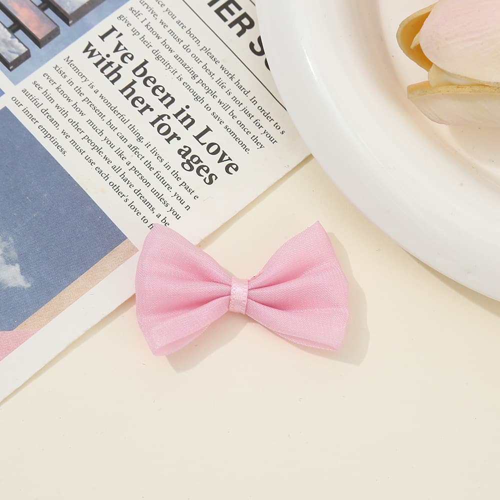 Trend accessories with bow, glossy bag, bow tie, hair accessory, DIY 4