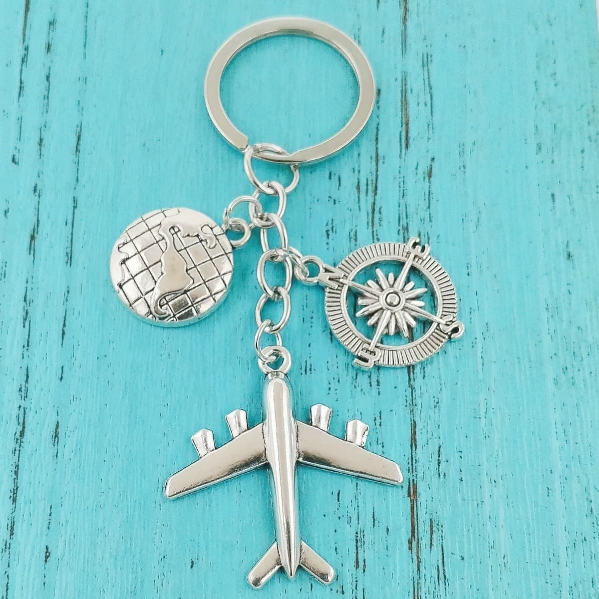 (Cross-border trading), metal airplane, keychain for traveling, bag decoration 2