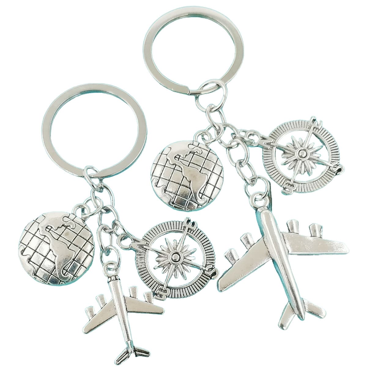 (Cross-border trading), metal airplane, keychain for traveling, bag decoration 5