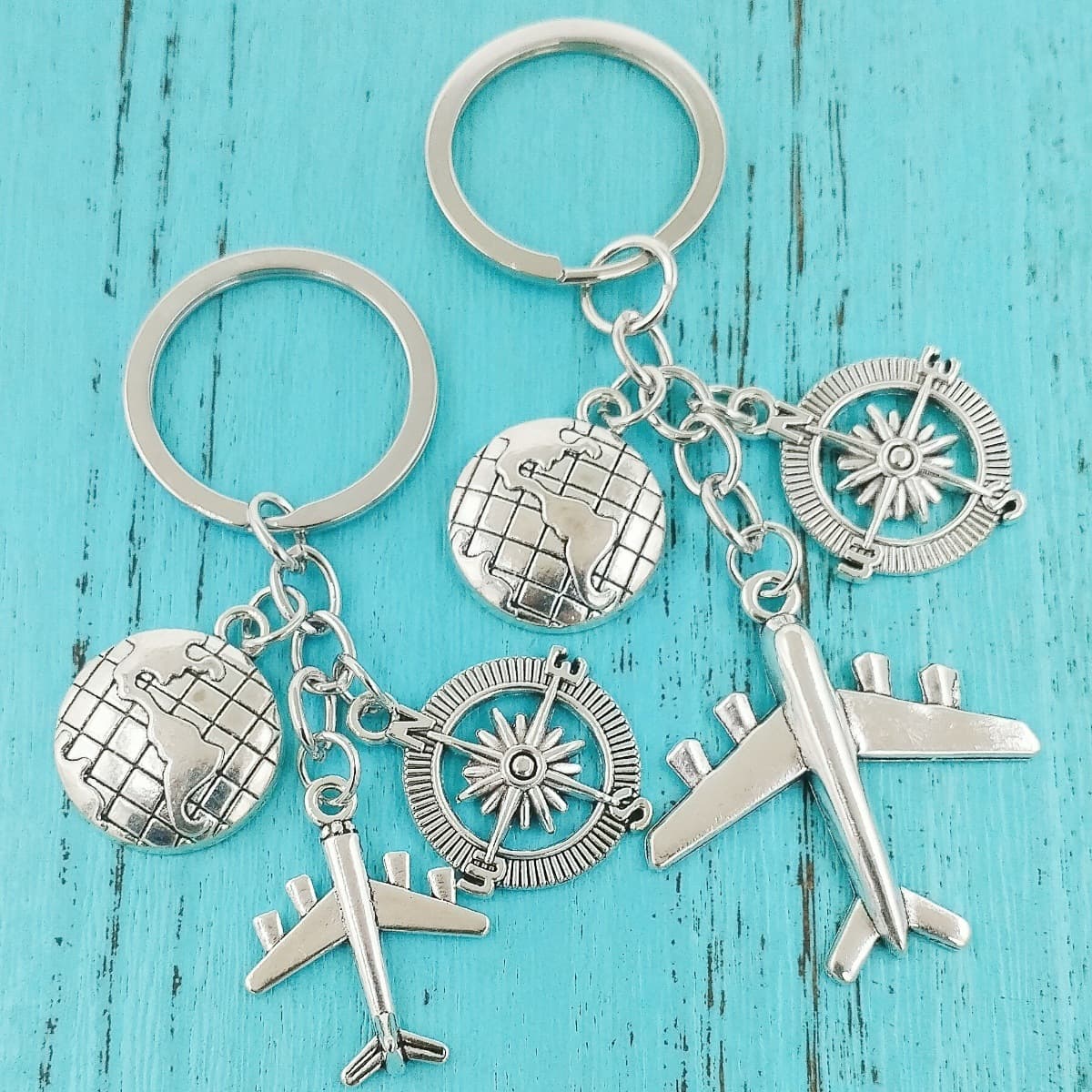 (Cross-border trading), metal airplane, keychain for traveling, bag decoration