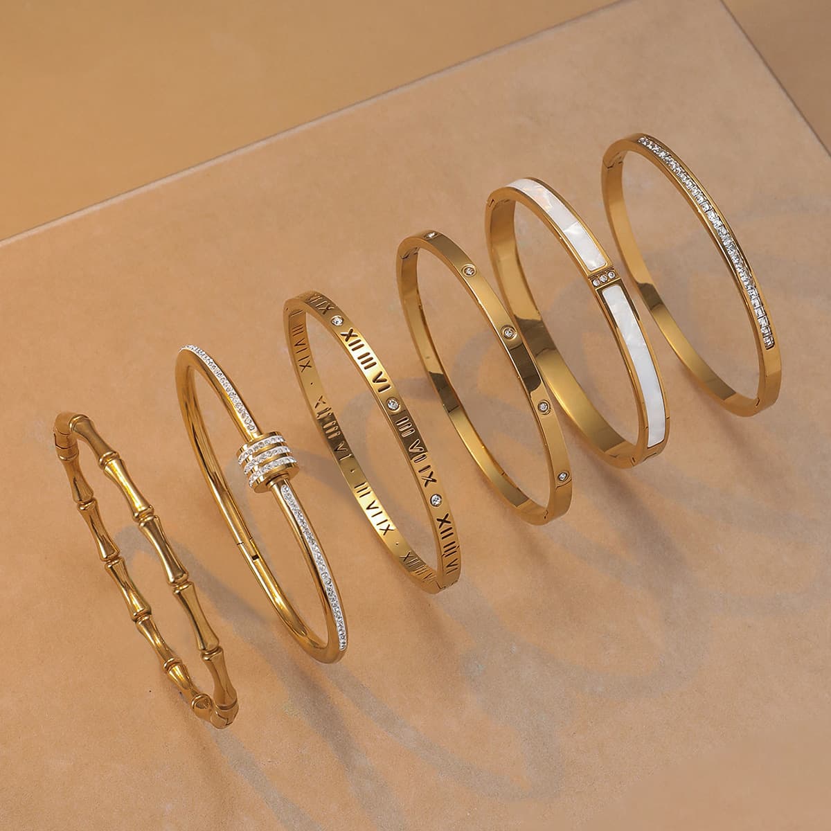 (Cross-border trading), fashionable trend women's bracelet, design elegant retro jewelry stainless steel, accessory, simple and elegant design 3